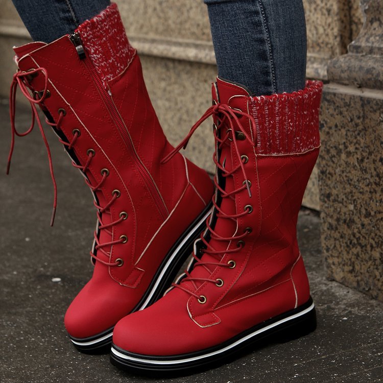 New Fashion Solid Color Martin Boots for Ladies