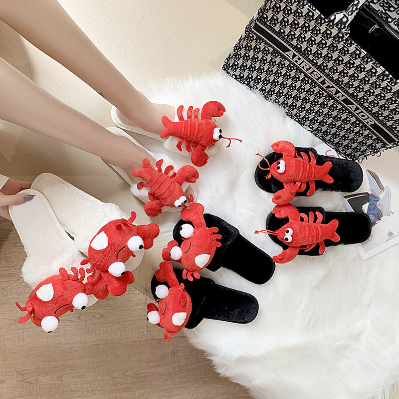 Women's Crayfish & Crab Fashion Cotton Slippers