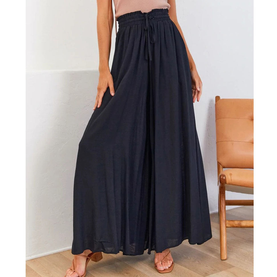 Printed Casual Comfortable Wide-Leg Trousers