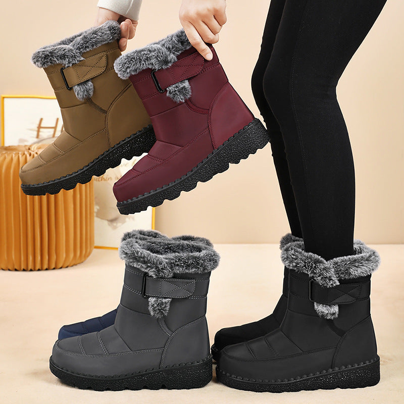 Women's Fleece-Lined Snow Boots – Padded for Warmth and Comfort