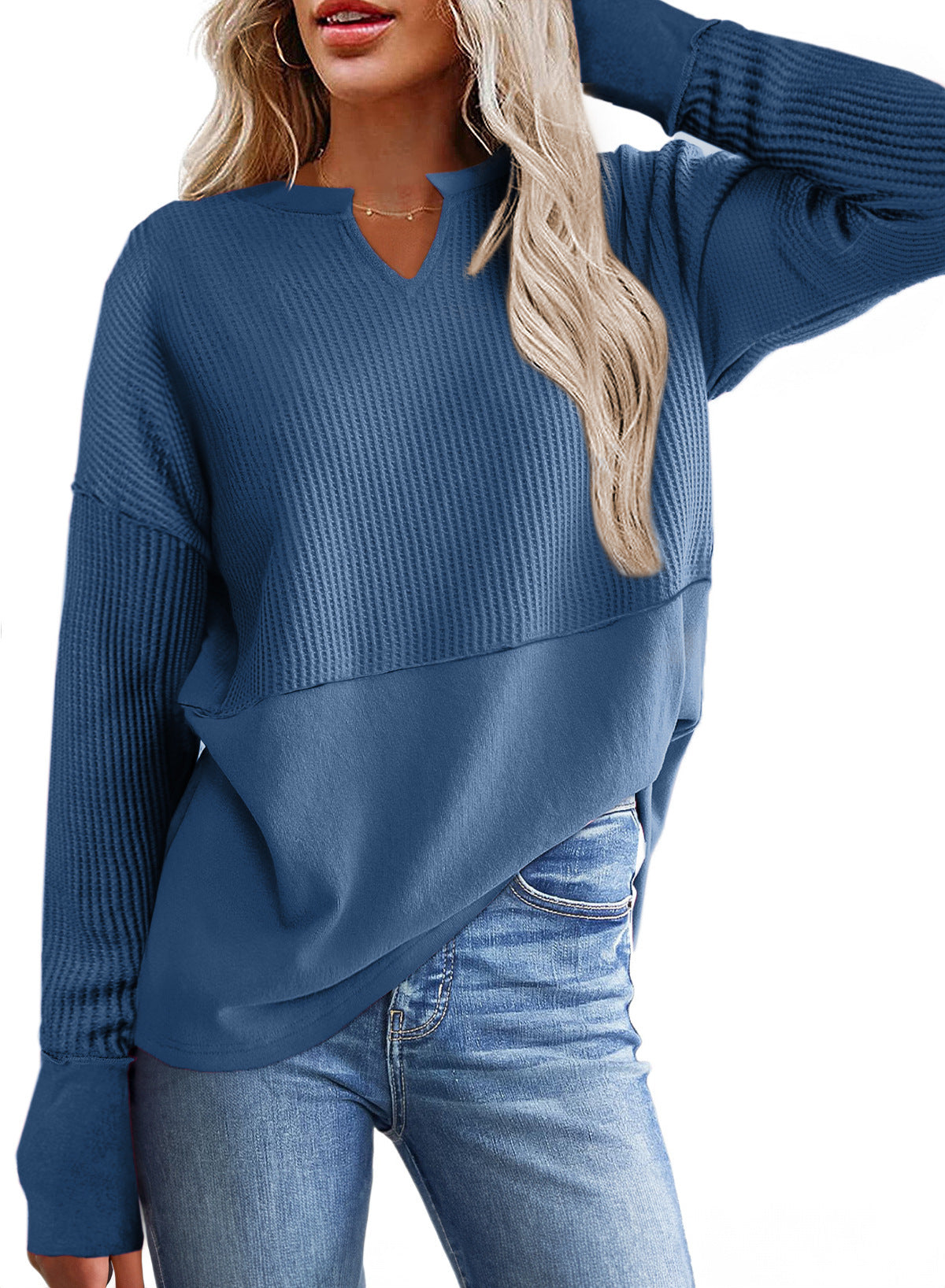 New Autumn & Winter Solid Color Loose Sweater – Women's Top