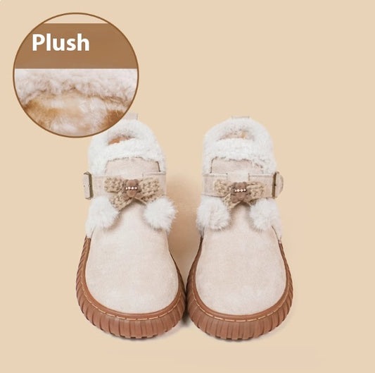 Winter Plush Snow Boots with Thick Midsole