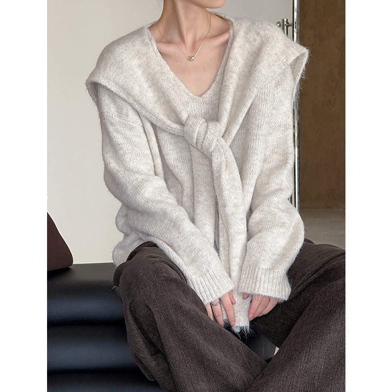 New Design Loose Lazy Style Wool Sweater