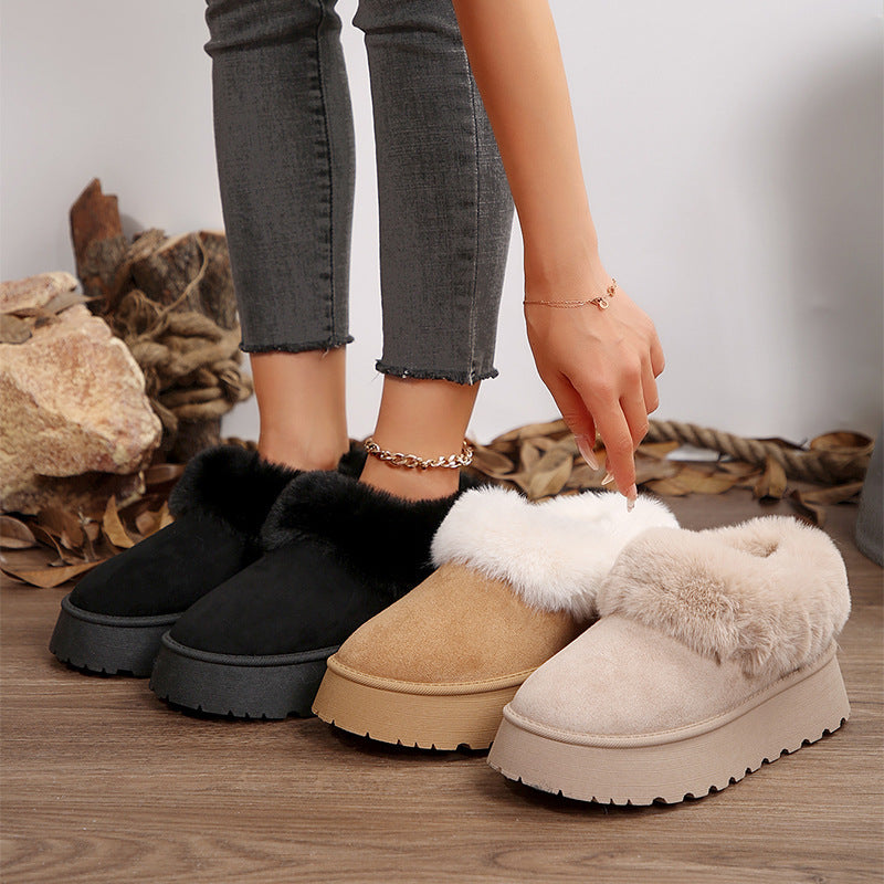 Women's Winter Cotton Boots for Indoor and Outdoor Use