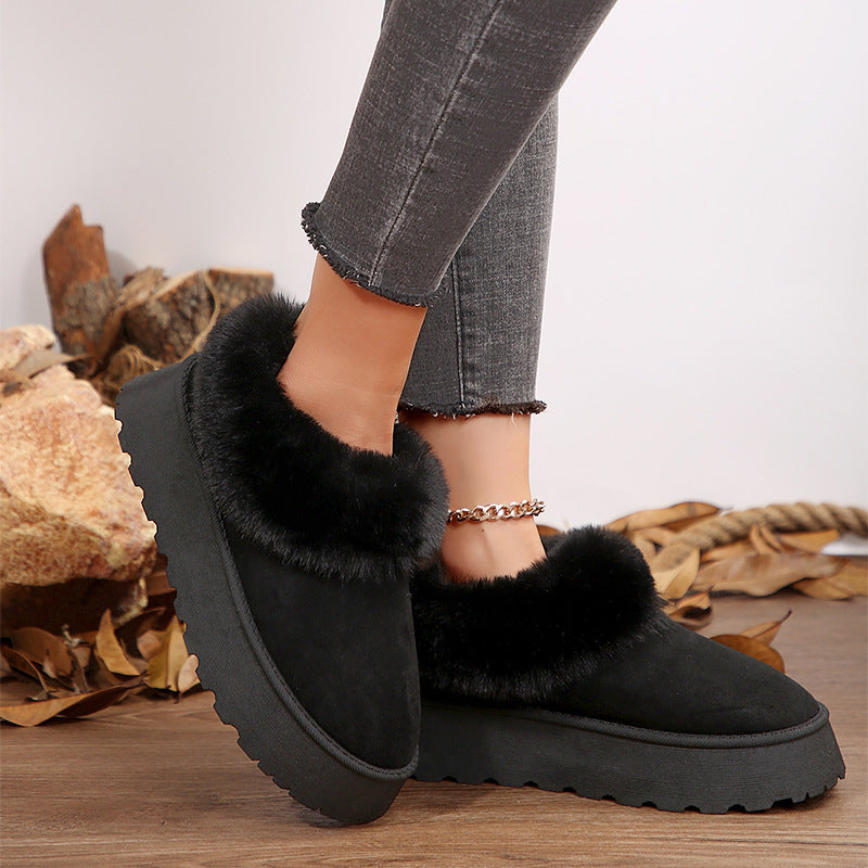 Women's Winter Cotton Boots for Indoor and Outdoor Use