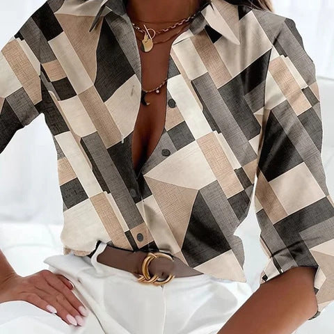 3D Printed Women's Long Sleeve Shirt