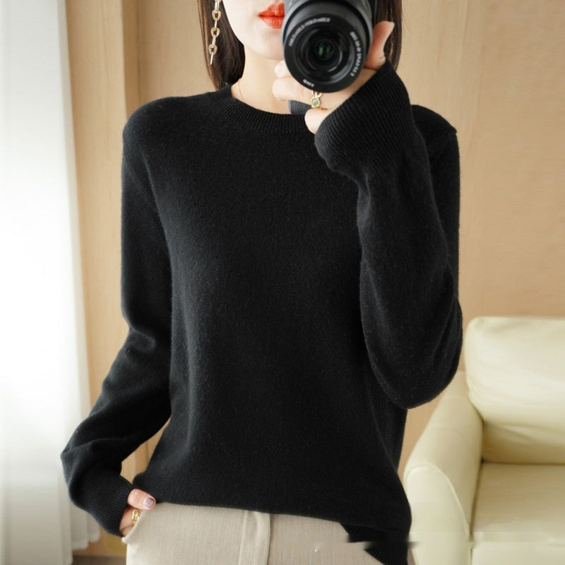 Women's Round Neck Pullover Sweater