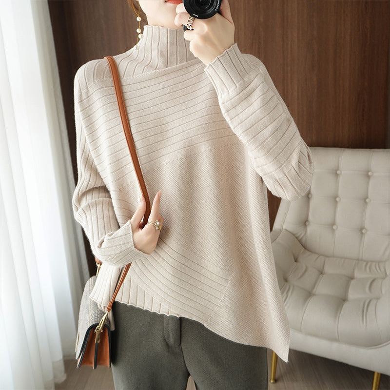 Women's Plus Size Long-Sleeved Sweater