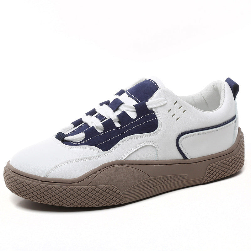 Versatile comfort flat bottom ins lace up sneaker