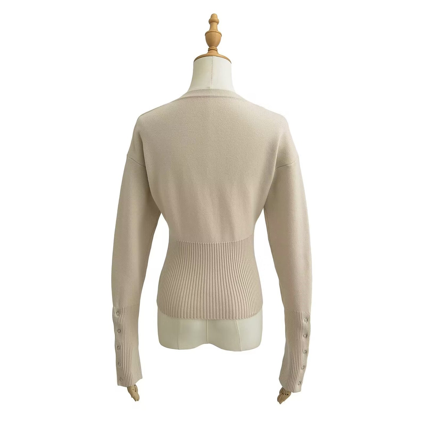 Women's Short Round Neck Knitted Top