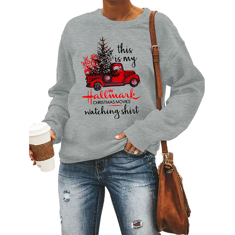 Women's Christmas Round Neck Long Sleeve Sweater