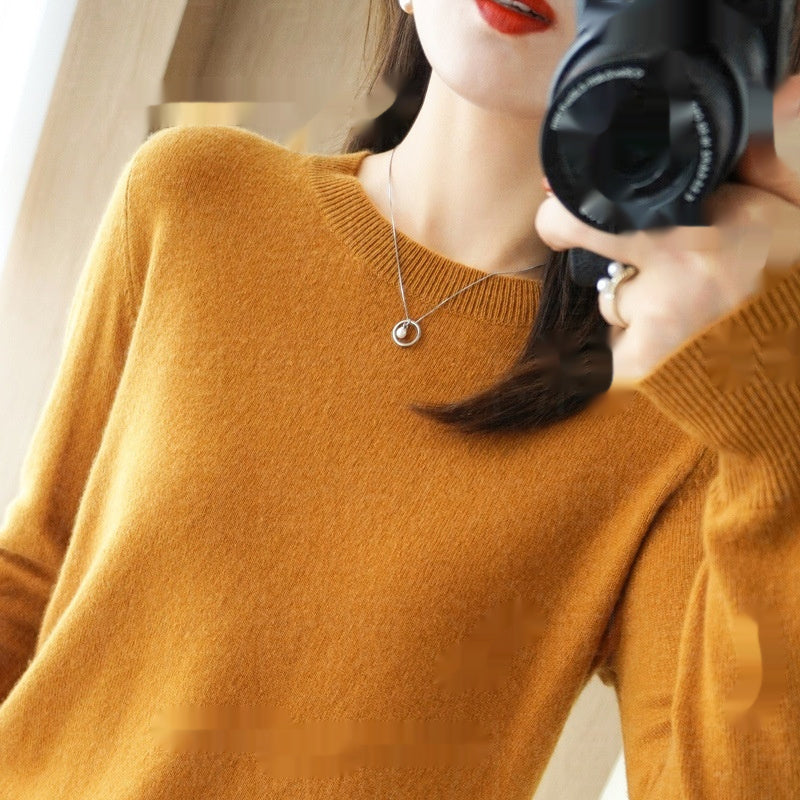 Women's Round Neck Pullover Sweater