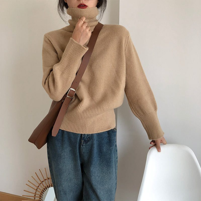 Women's Loose and Simple Solid Color Pullover Sweater