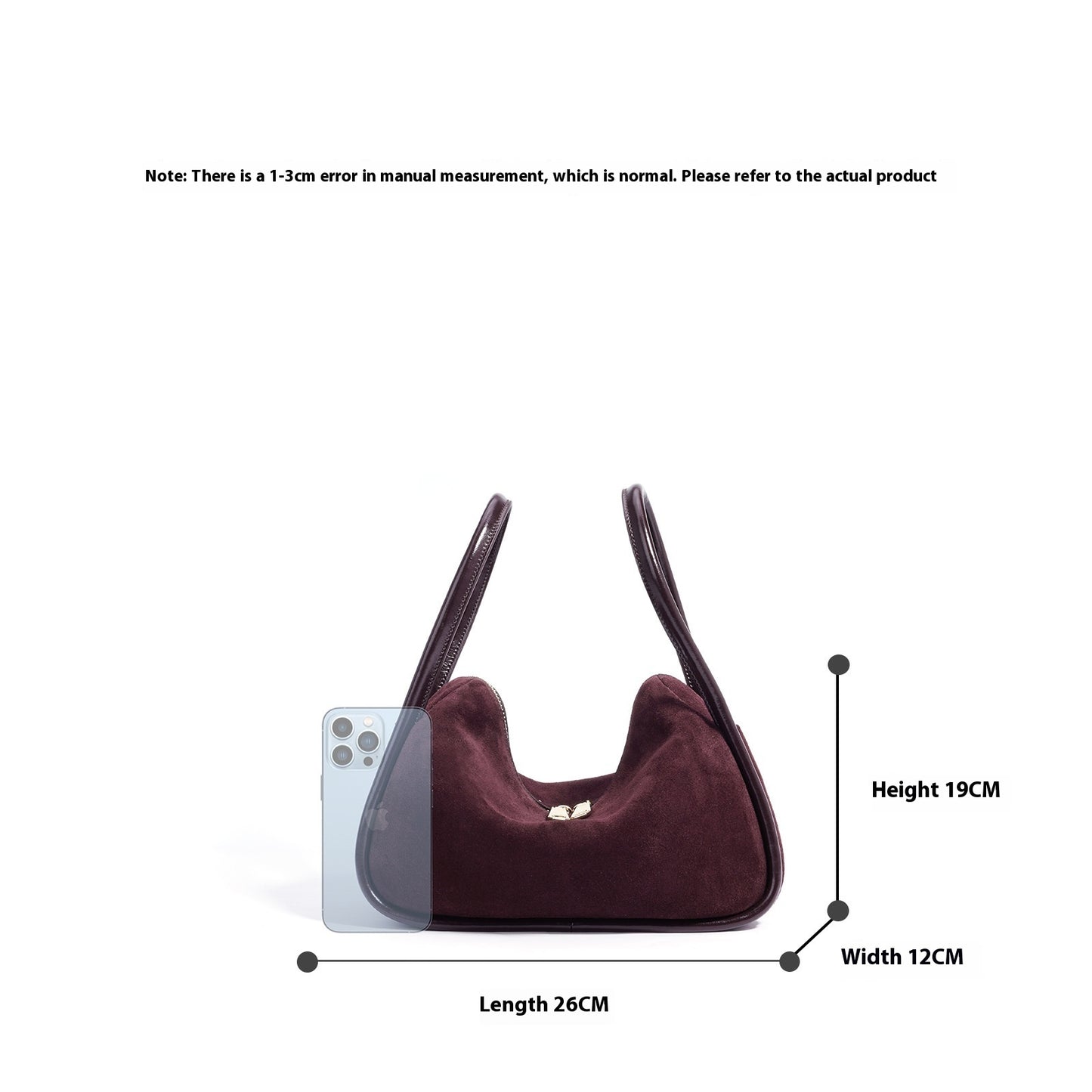 Women's Frosted Underarm Handbag Pillow Bag