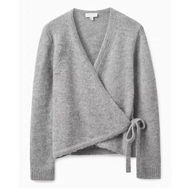 Lazy Wool Asymmetric Hem Sweater for Women