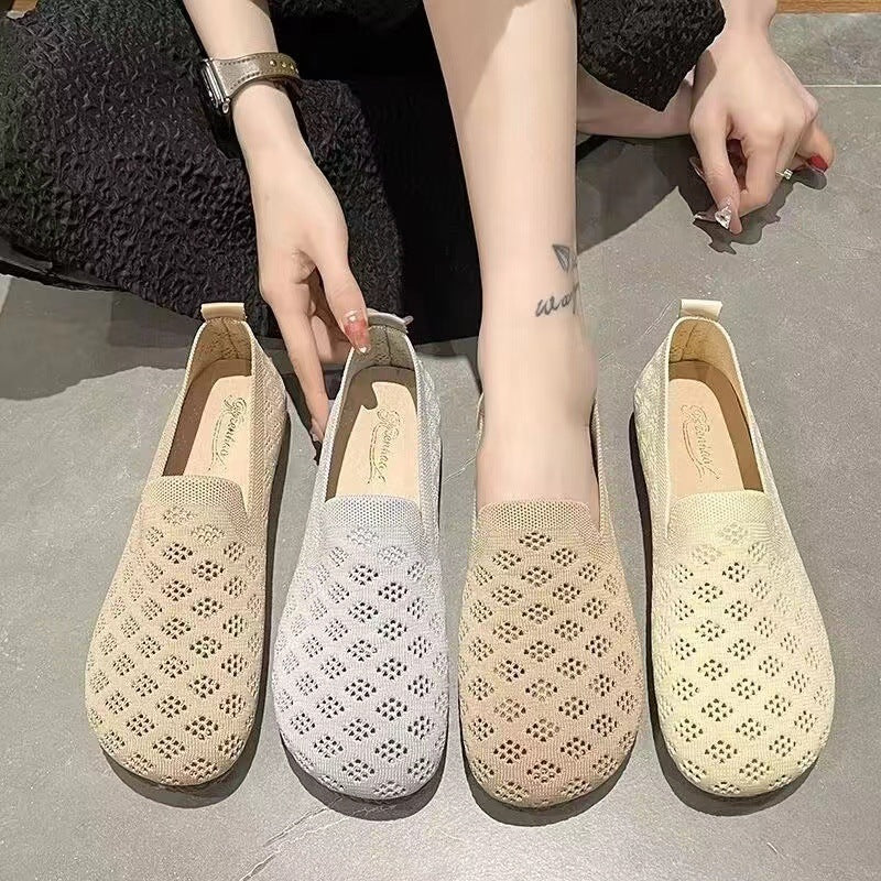 Women's Slip-on Fly-Knit Mesh Breathable Casual Shoes