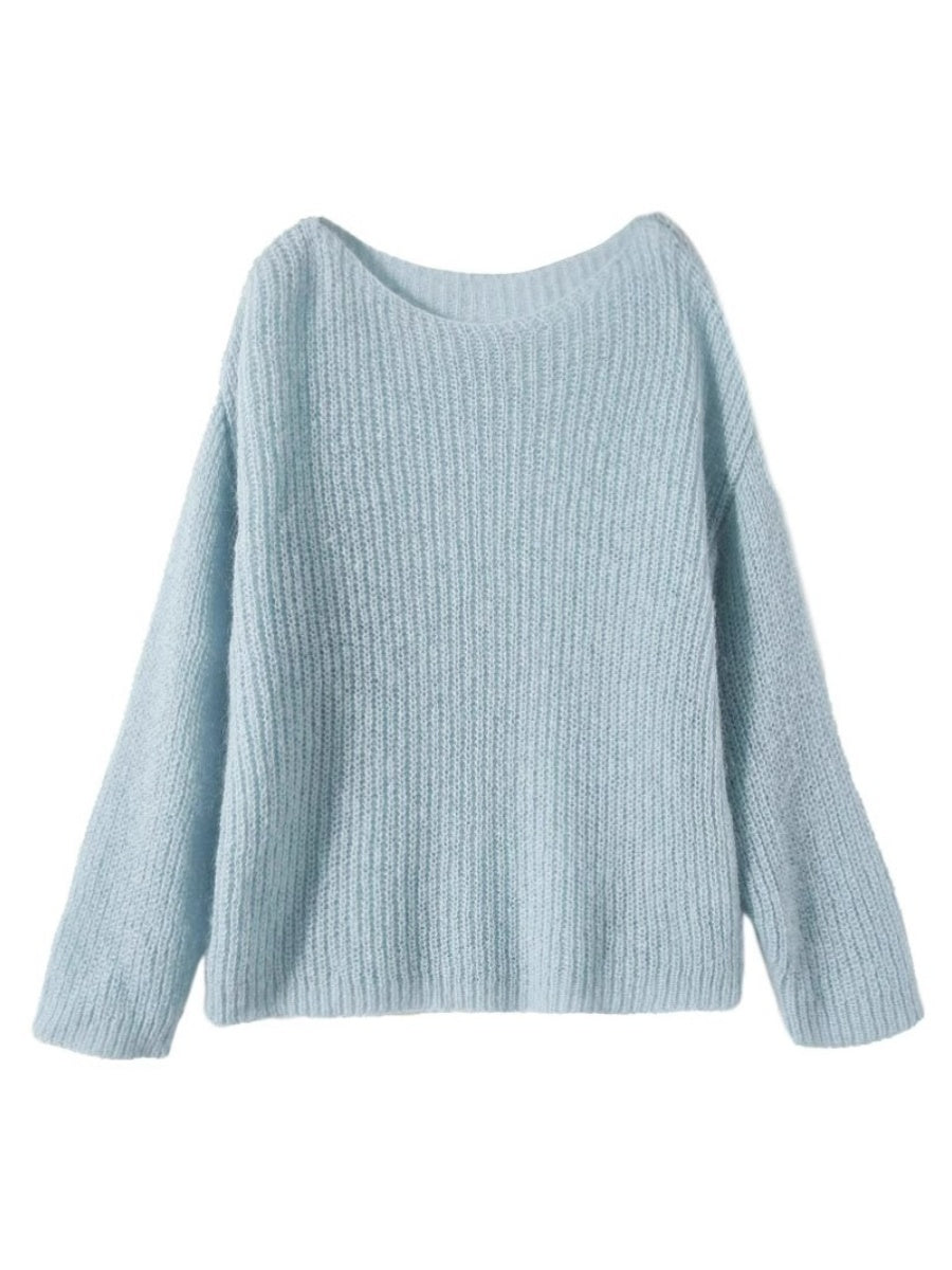 French Style Loose and Casual Knitwear Top - Effortless Chic Sweater for Women