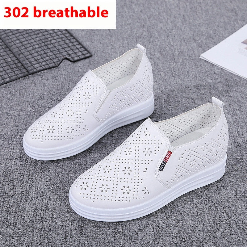 Casual Wedge Shoes for Women, Hollow-Out Design, Spring and Summer Style