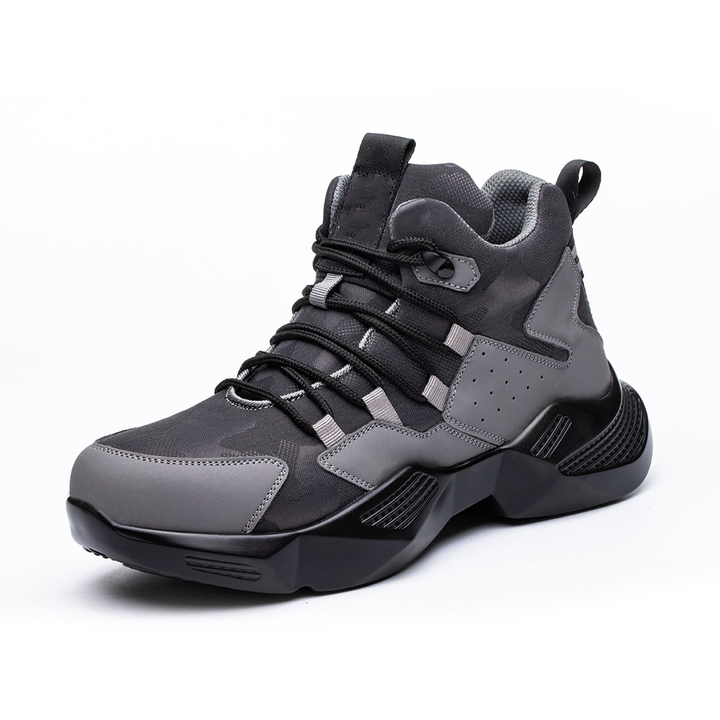 Men's Winter Wear-Resistant Labor Protection Shoes with Rubber and Cloth Design