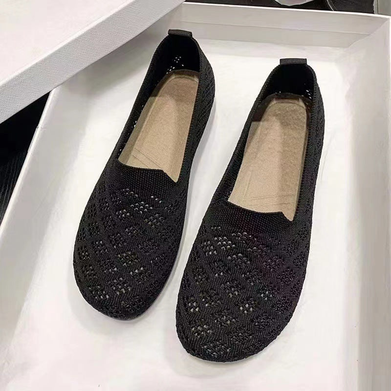 Women's Slip-on Fly-Knit Mesh Breathable Casual Shoes