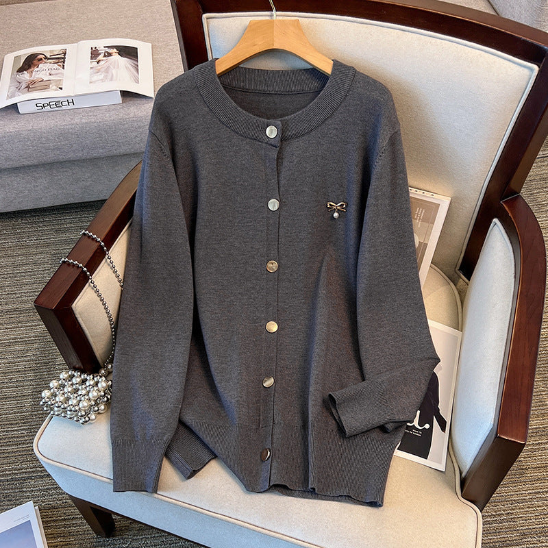 Women's Loose-Fit Knitted Cardigan Sweater Coat