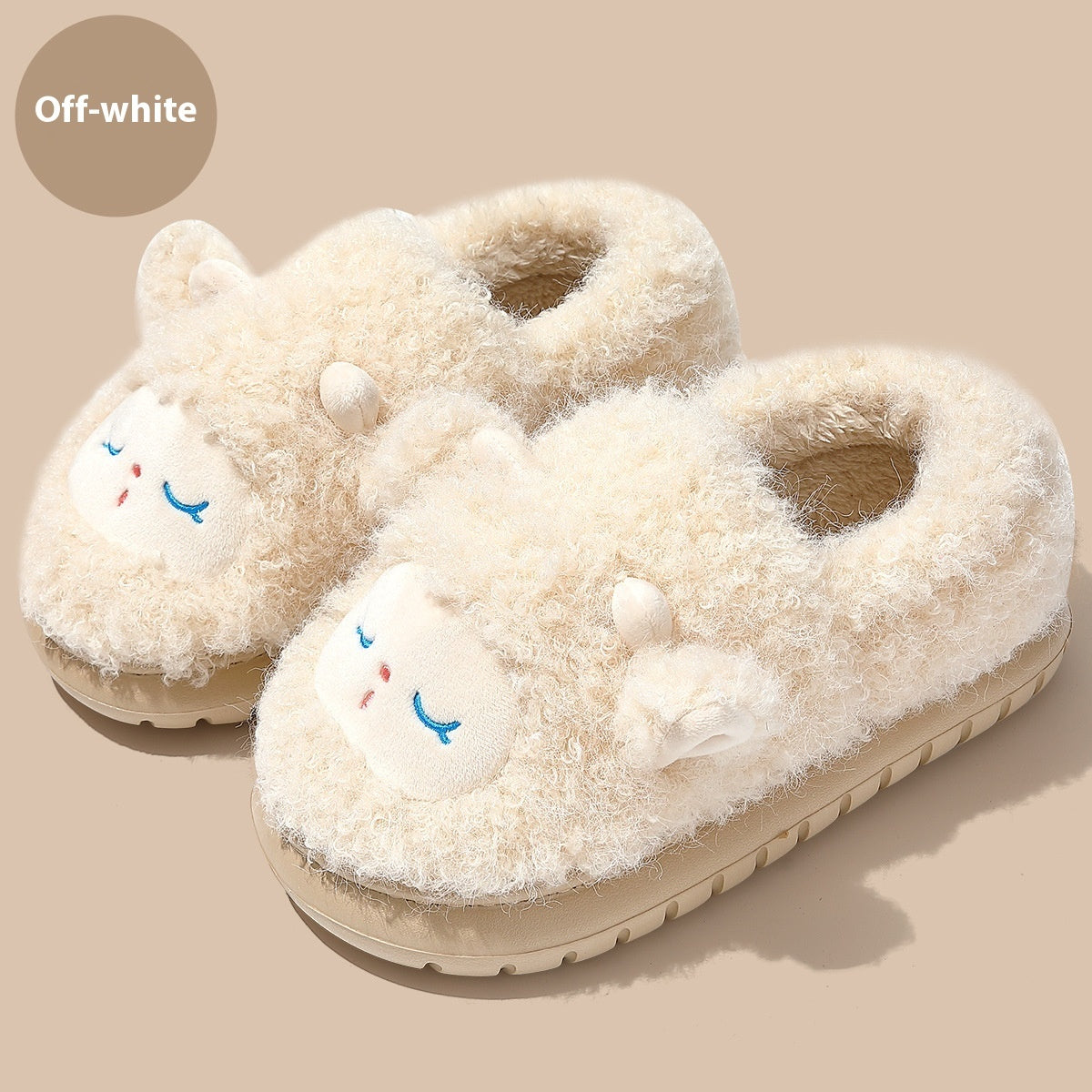 Women's Cotton Non-Slip Home Slippers – Cartoon Design