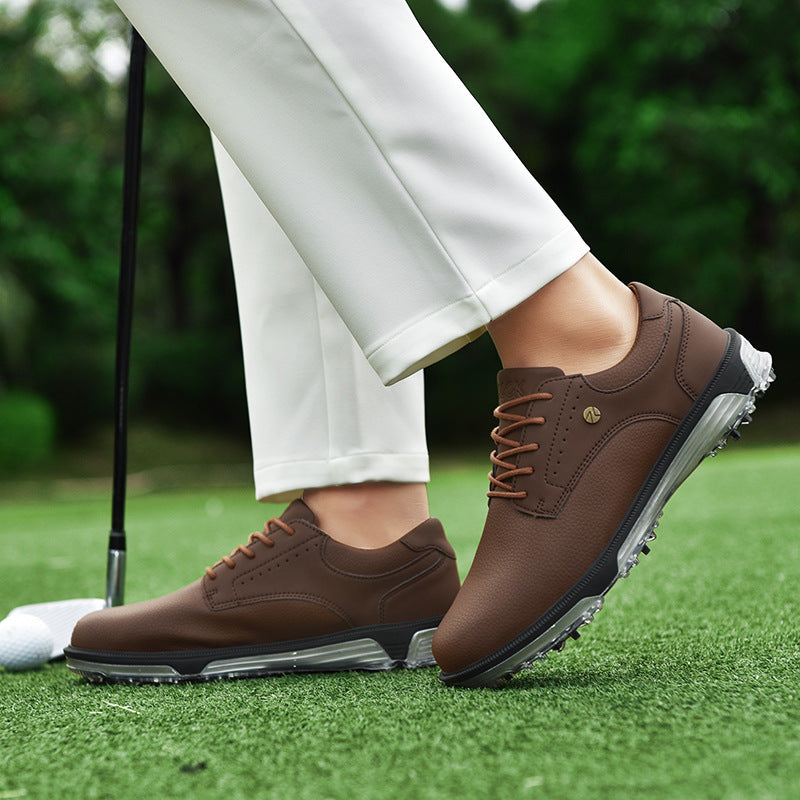 Men's PU Leather Golf Shoes - Non-Slip and Wear-Resistant