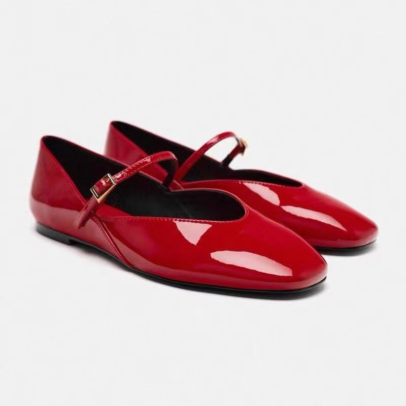 Patent Leather Mary Jane Ballet Flats