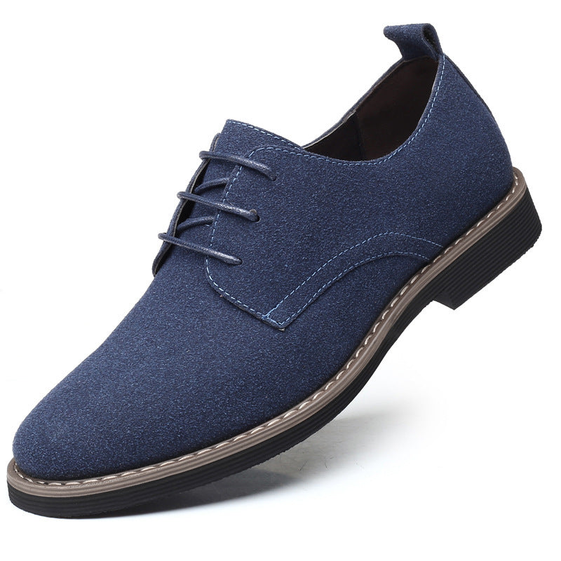 Men's Plus Size Frosted Casual Shoes - Fashionable British Style