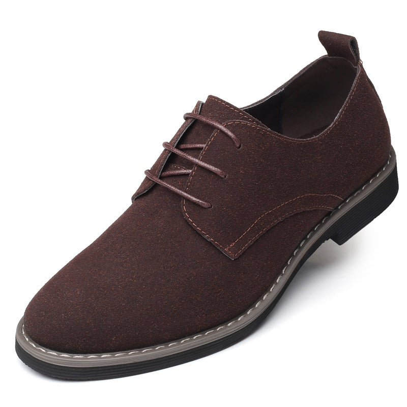 Men's Plus Size Frosted Casual Shoes - Fashionable British Style