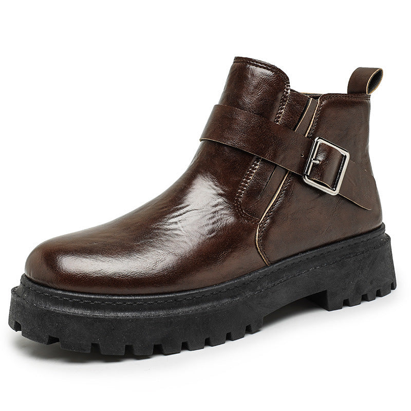 PU Leather Waterproof Outdoor Casual Martin Boots – High Quality Design