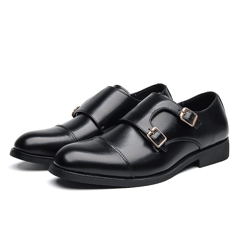 Plus Size Men's Casual Leather Shoes - Business Formal Wear Design