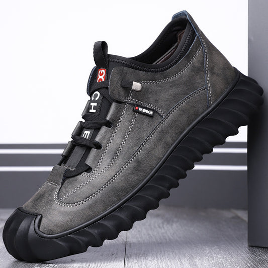 Men's Fashion Soft-Bottom Casual Sports Leather Shoes - New Arrival