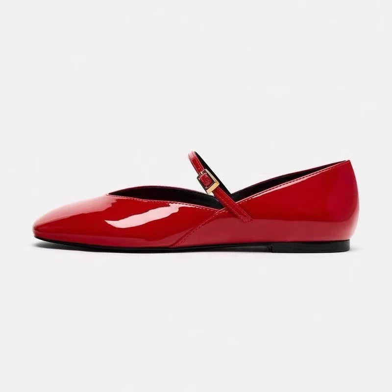 Patent Leather Mary Jane Ballet Flats