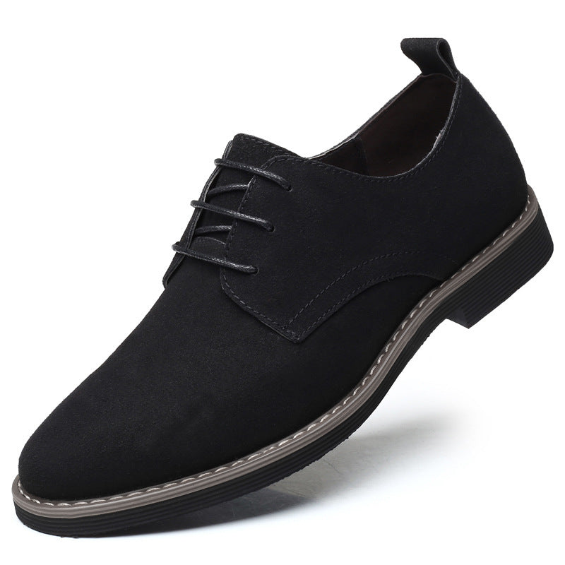 Men's Plus Size Frosted Casual Shoes - Fashionable British Style