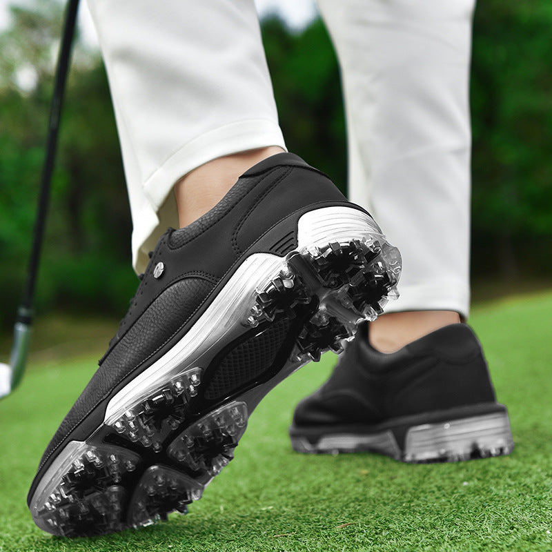 Men's PU Leather Golf Shoes - Non-Slip and Wear-Resistant