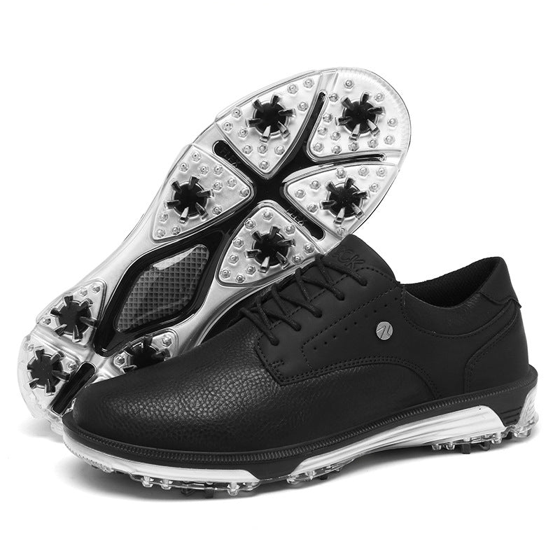 Men's PU Leather Golf Shoes - Non-Slip and Wear-Resistant