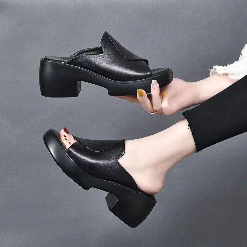 Women's Fashionable All-Match Wedge Heel Sandals - Platform Style to Elevate the Look