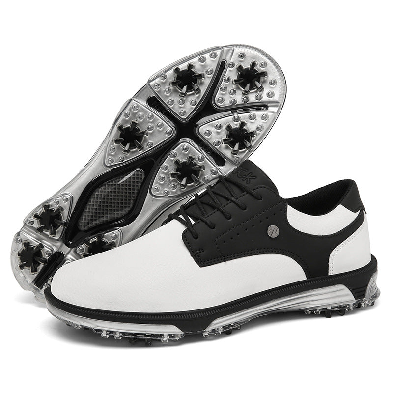 Men's PU Leather Golf Shoes - Non-Slip and Wear-Resistant