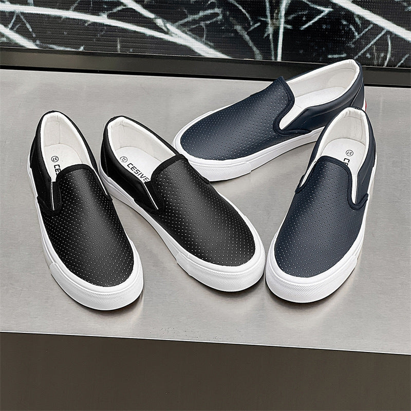 Korean-Style Breathable Slip-On Sneakers for Men and Women Couples