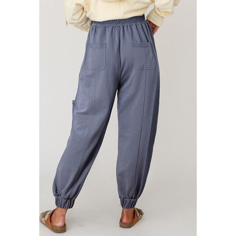 Versatile Multi-Pocket Harem Pants for Women