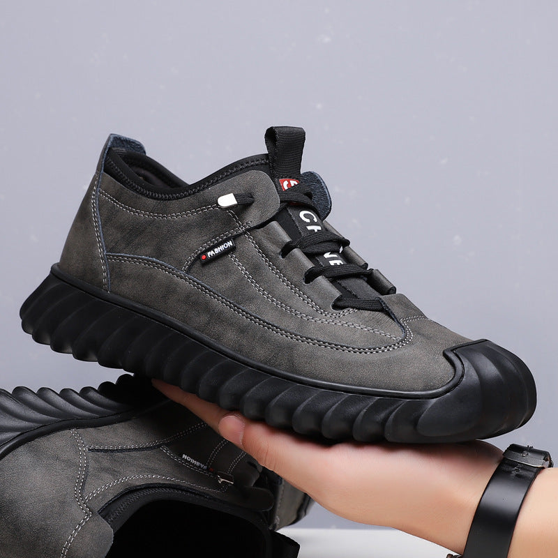 Men's Fashion Soft-Bottom Casual Sports Leather Shoes - New Arrival