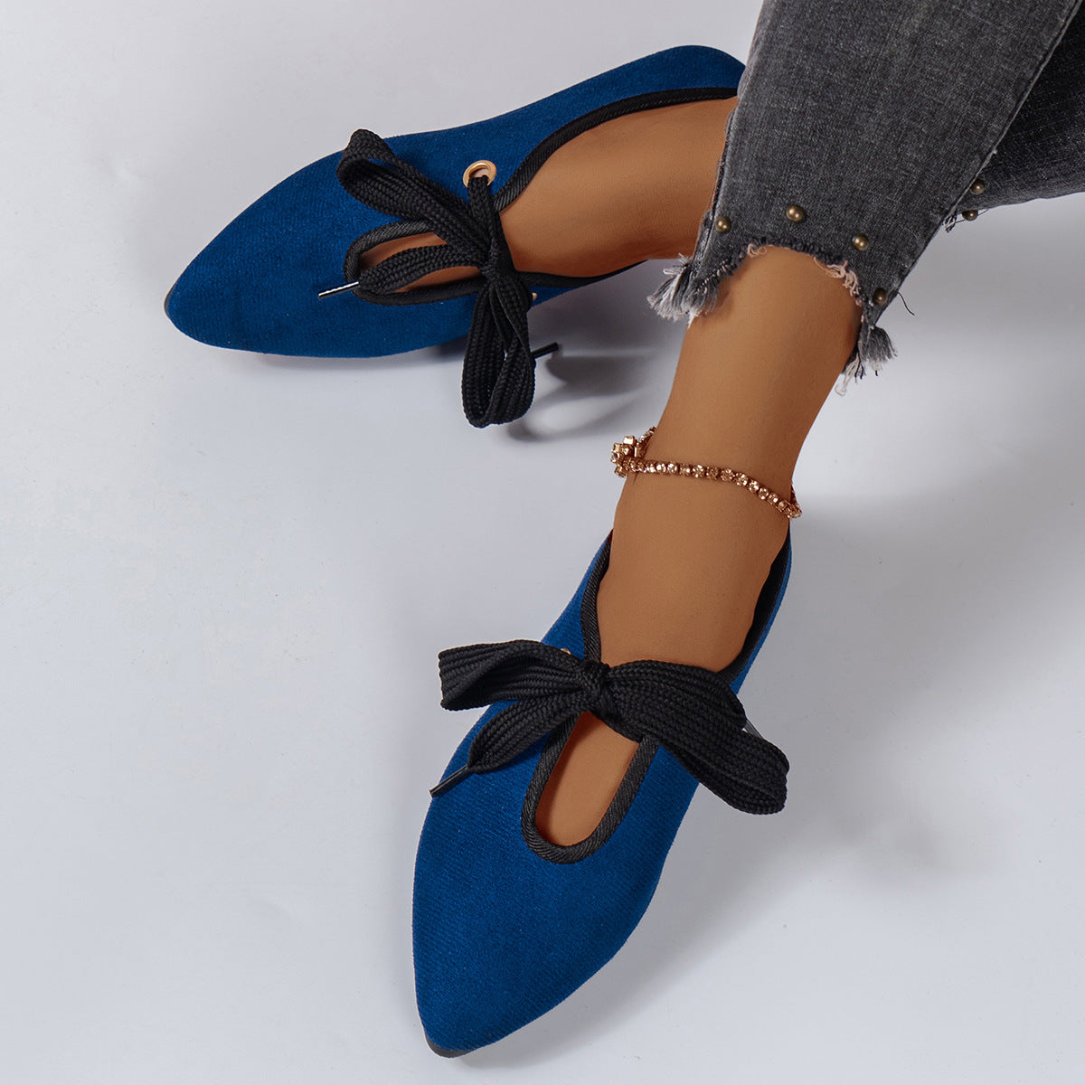 Bow Low-Cut Flat Casual Pumps Shoes