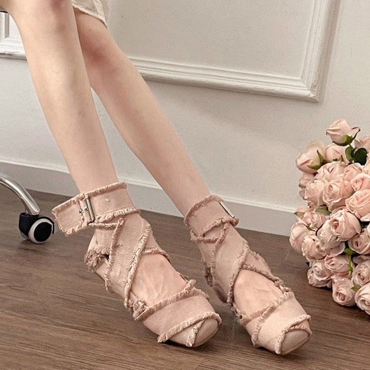 Summer Inner Match Match Skirt Soft Bottom Mary Jane Shoes