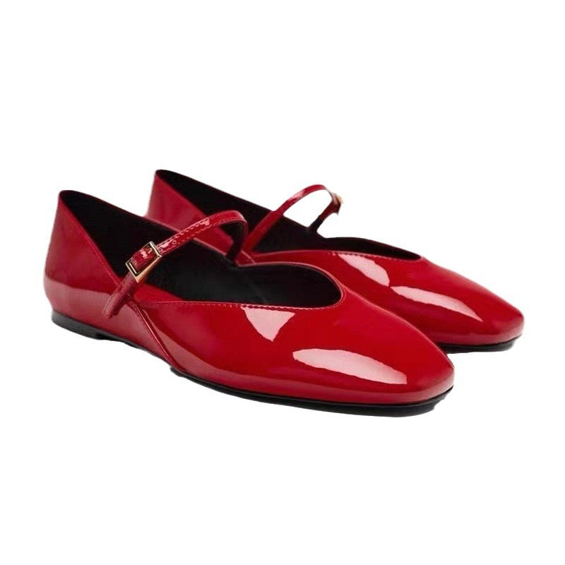 Patent Leather Mary Jane Ballet Flats