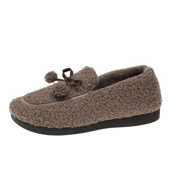 Women's Warm Outerwear Shoes with Plush Velvet Lining