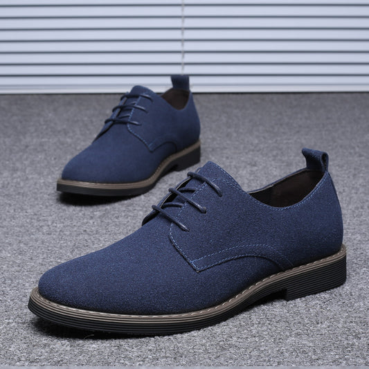 Men's Plus Size Frosted Casual Shoes - Fashionable British Style