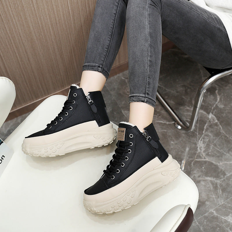 Women's Velvet Warm Cotton Leisure Sports Shoes