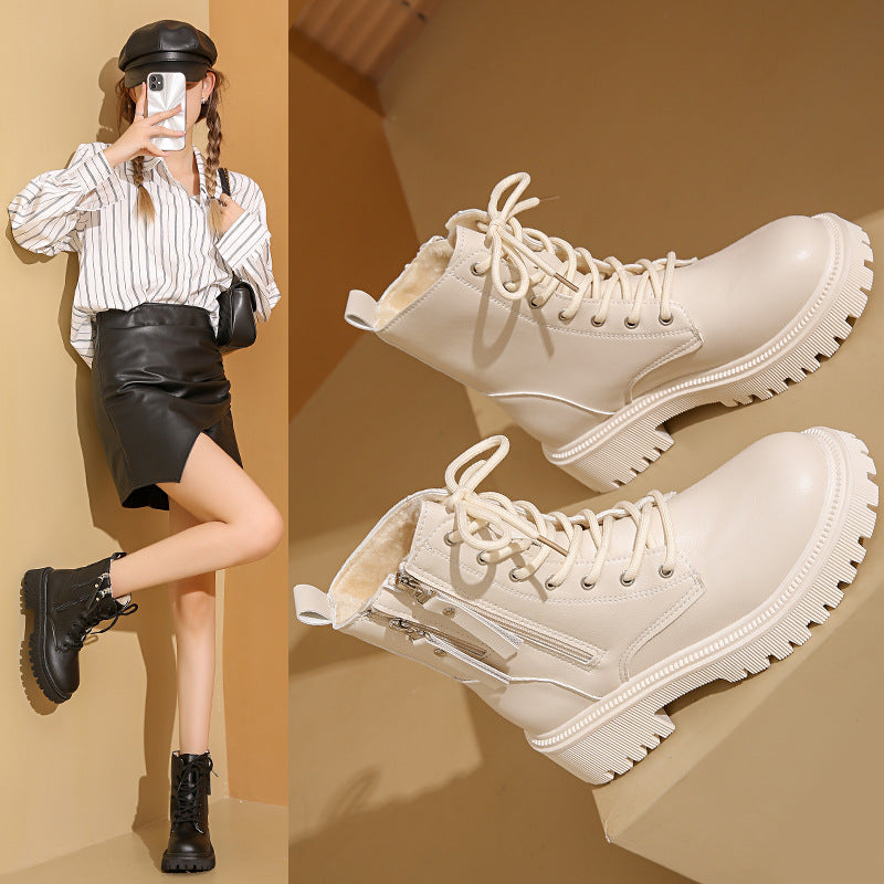 Women's Fashionable Leisure Warm Ankle Boots