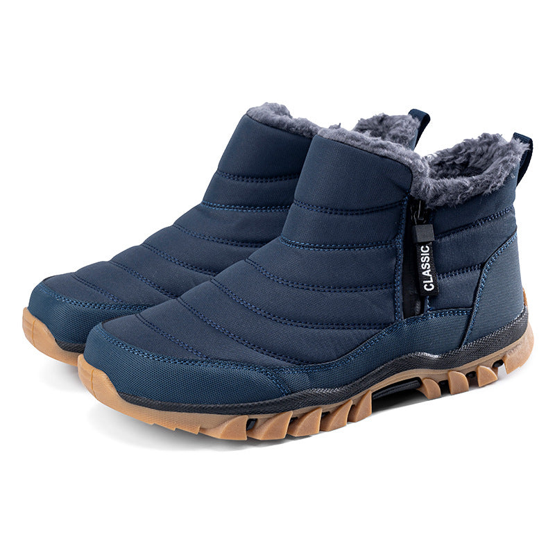 Winter and Spring Non-Slip Hiking Shoes with Warmth Retention Material